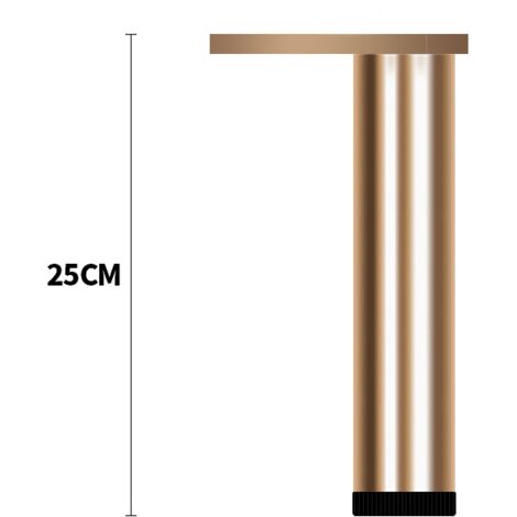 Pieds de meuble réglables en aluminium, pieds pour meuble cuisine salle de bain hauteur 25 cm,paquet de 4 pièces