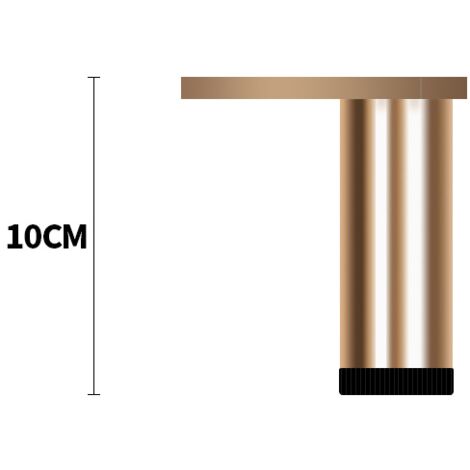 Pieds de meuble réglables en aluminium, pieds pour meuble cuisine salle de bain hauteur 10 cm,paquet de 4 pièces (1/5)