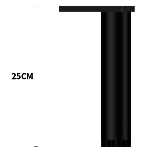Pieds de meuble réglables en aluminium, pieds pour meuble cuisine salle de bain hauteur 25 cm,paquet de 4 pièces (1/5)