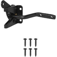 AIDUCHO 1 Pièce Verrou De Porte Automatique Noir, Serrure De Jardin Automatique, Verrou De Portail, Serrure De Porte À Verrouillage Automatique, Serrure De Porte De Jardin, Idéal Pour Porte De Jardin