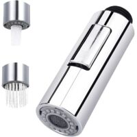 Douchette Extractible Robinet 2 modes Robinet Pulvérisateur de Cuisine Douchette de cuisine extractible Pommeau de douche de rechange en plastique Pommeau de douche pour salle de bain cuisine