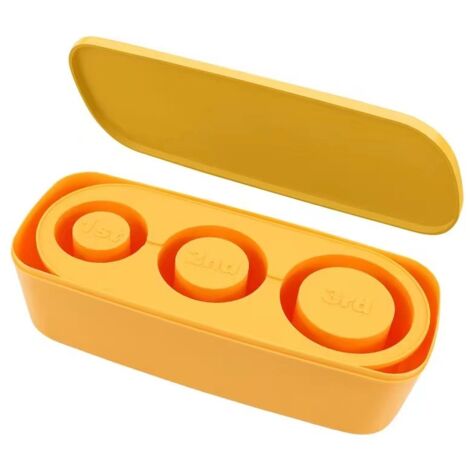 Eiswürfelform, zylindrischer Silikon-Gefrierschrank mit Deckel und Behälter, Eisbox mit großem Fassungsvermögen, Form leicht zu entformen (1/5)