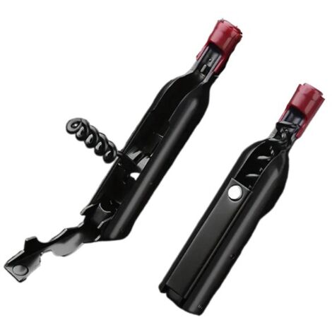 Multifunktionaler Flaschenöffner mit Kühlschrankmagnet – Kombiniert einen Rotwein-Korkenzieher mit einem Kronkorkenöffner, praktisch und dekorativ (1/5)