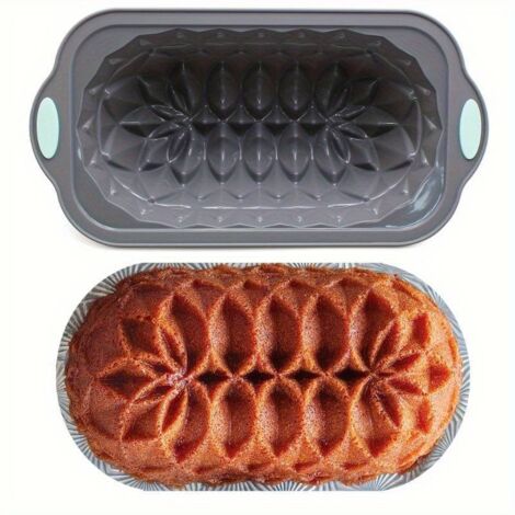 Silikon-Kuchenform in Lotusblütenform, spülmaschinenfest, perfekt für Brot, Kuchen, Hackbraten, Backutensilien, Küchenhelfer, Küchenaccessoires (1/5)