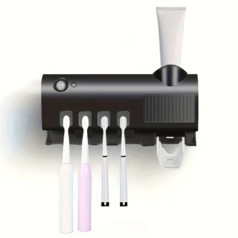 Intelligenter UV-Sterilisations-Zahnbürstenhalter, multifunktionaler Zahnbürstenhalter für Zuhause (1/5)
