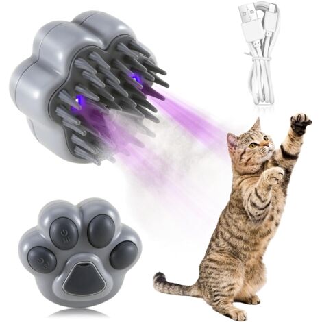 Dampfbürste für Katzen, 3-in-1-Dampfbürste für Haustiere mit UV-Strahlen, Massage-Reinigungsbürste zum Entfernen loser Haare und Knoten