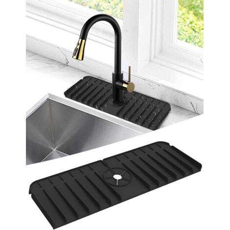 Silikon-Spülbeckenschutz, 14,5 x 5,3 Zoll, absorbiert Wasser um den Wasserhahn herum, für Küche und Bad (1/5)