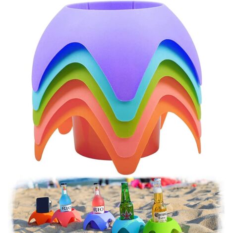Strandaccessoires für Erwachsene: Becherhalter für Sonnenschirm und Handtuch, unverzichtbar für Urlaub und Familie (1/5)