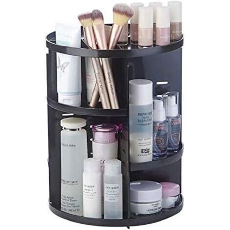 Drehbarer Aufbewahrungsschrank aus Acryl mit 7 verstellbaren Ebenen für Schmuck, Kosmetik und Parfums (1/5)