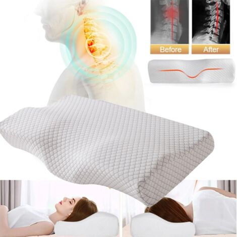 Orthopädisches Memory-Schaum-Kissen, fünfzig mal dreißig mal zehn Zentimeter, für Seitenschläfer (1/5)
