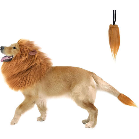 Löwenförmige Kapuze für große Hunde und Golden Retriever, Haustierkostüm-Accessoire für Partys und Veranstaltungen