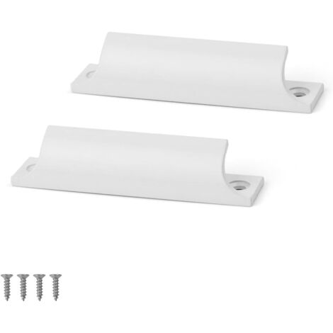 Set aus zwei Aluminium-Möbelgriffen für Schubladen und Schränke, Zubehör für Schiebetüren und Schränke (1/5)