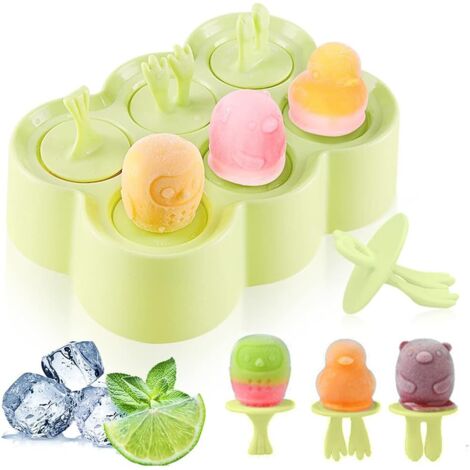 Eiswürfelform in Stielform, Mini-Eisform zum Selbermachen, Zubehör für die Zubereitung von hausgemachtem Eis (1/5)