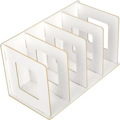 Selbstgebauter Schreibtischorganizer aus Holz für Dokumente und Ordner, Zeitschriftenständer aus Kunststoff zum Sortieren von Papieren und Akten, Aufbewahrungszubehör (1/5)