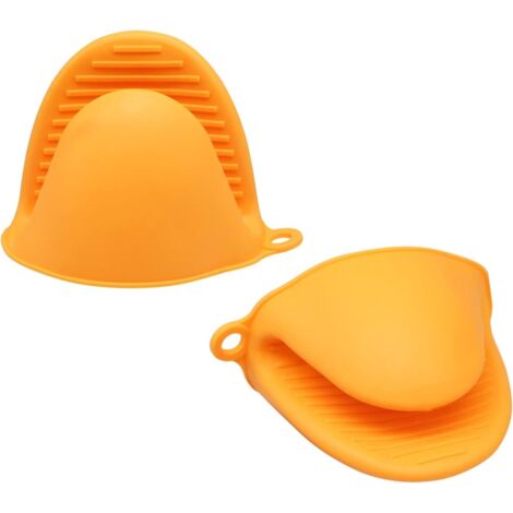 Set aus doppelten Silikon-Ofenhandschuhen zum Kochen und Grillen, Hitzeschutz, Mini-Handschuhe (1/5)