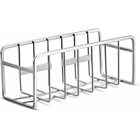 Selbstklebender Küchenschwammhalter, Spülbeckenorganizer, Geschirrtuchhalter und Abtropffläche für Geschirr und Zubehör (1/5)