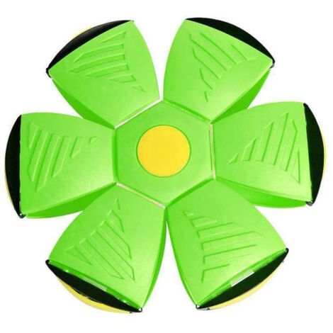 Grüne LED-Frisbee für Hunde, Welpen und Haustiere – Spielzeug für Spaziergänge und zum Spielen im Freien