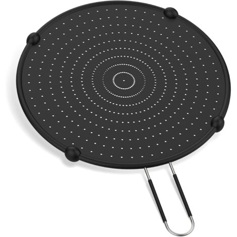 32 cm großer Silikon-Spritzschutz für Bratpfannen – Schutz vor Ölspritzern, hitzebeständig, faltbar & leicht zu reinigen (1/5)