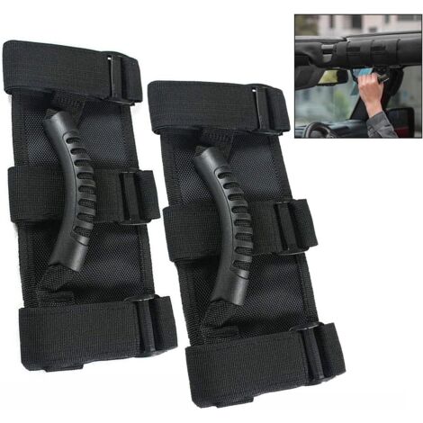 Set mit 2 Türgriffen aus Gummi für Jeep Wrangler YJ TJ JK, Griffe für Seitentüren und Innenausstattung (1/5)