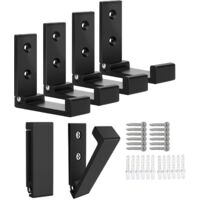 Set aus sechs klappbaren Wandhaken aus Aluminiumlegierung, Tragfähigkeit 15 kg, zum Aufhängen von Jacken und Handtüchern