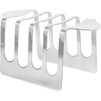 Toastständer aus Edelstahl für 4 Stück, eleganter Brottoaster, ideal zum Kühlen, Servieren und als Tischdekoration