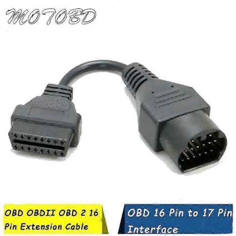 Adaptateur OBD2/OBD II 17 broches vers 16 broches pour Mazda (ST1M709)