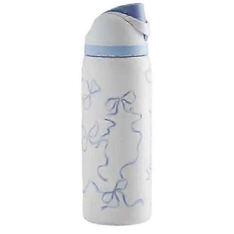 Bouteille Owala 32 oz exclusive Urban Outfitters Tied and Ture FreeSip à nœud bleu