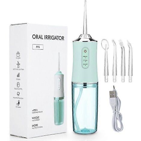 Hydropulseur dentaire professionnel, irrigateur buccal portable, nettoyant pour des dents plus saines et un blanchiment dentaire