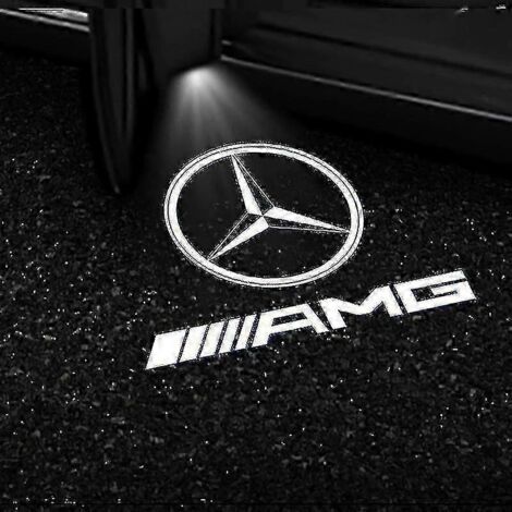 2 projecteurs de logo LED pour portières de voiture Mercedes-Benz GLS/GLC/GLB/GLA/A/B/C/E