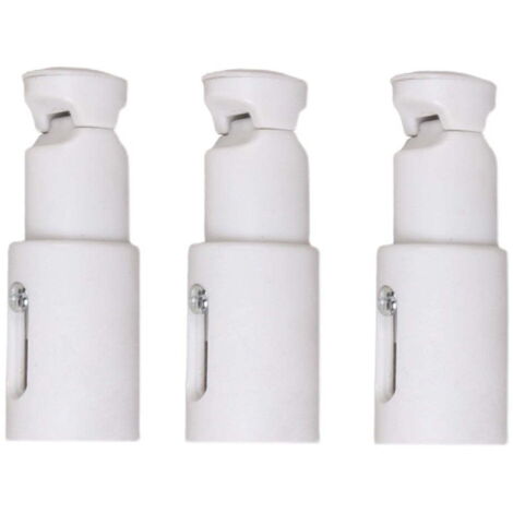 Supports de rechange universels pour sèche-serviettes, lot de 3, construction robuste en acier, réglables de 65 mm à 82 mm (1/4)