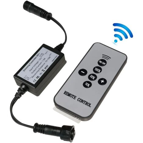 Variateur de lumière LED, variateur de lumière de terrasse SMY avec télécommande sans fil RF, étanche IP67 pour la variation d'intensité lumineuse LED