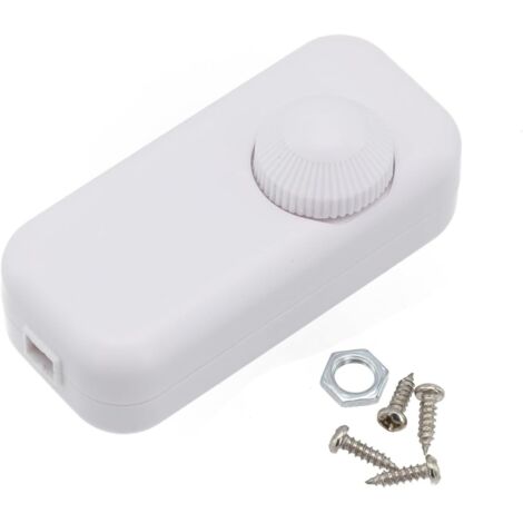 Interrupteur rotatif manuel à cordon, variateur de lampe à glissière 220 V CA 3 A pour lampe de table LED et lampe à sel 110-220 V, bleu clair (1/4)
