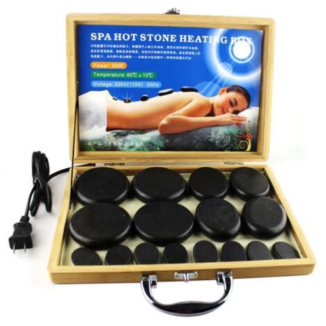 Boîte chauffante à pierres chaudes pour massage, chauffe-pierres, prise européenne