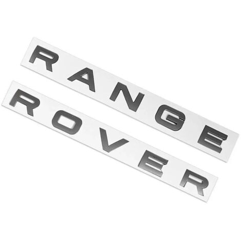 Insignes Range Rover X2 argent mat, avant et arrière, pour Vogue Sport Evoque
