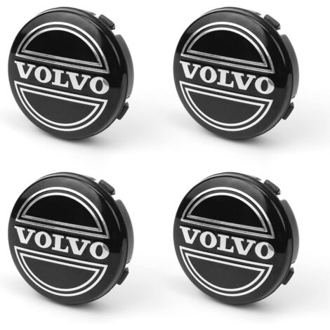 Volvo01 - Lot de 4 enjoliveurs centraux 64 mm Volvo