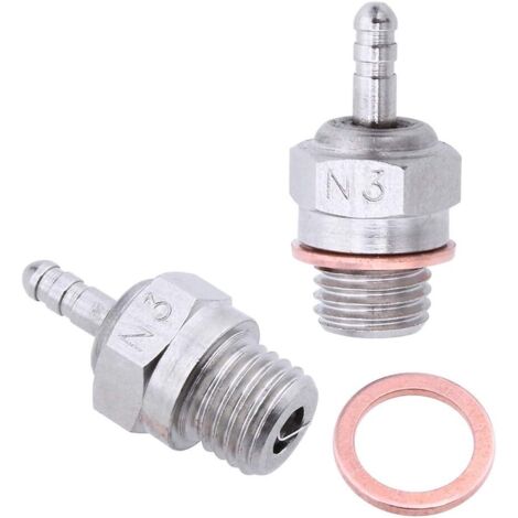 Bougies de préchauffage HSP 70117 pour voiture, camion, buggy et moteur RC ultra-résistant (3 pièces N3) (1/3)