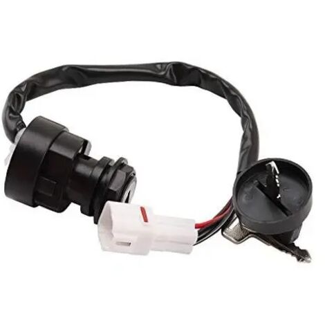 Contacteur à clé pour Yamaha Kodiak 400 (1993-2001), YFM400, Big Bear 400 (2000), Raptor 80, 350, 660, 700, YFM350, YFM660, YFM700 (2001-2013), Banshee (2002-2006).