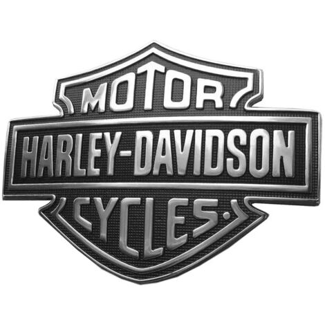 Lot de 2 emblèmes 3D Harley Davidson pour réservoir de moto, garde-boue arrière, coffre latéral de voiture, badges métalliques