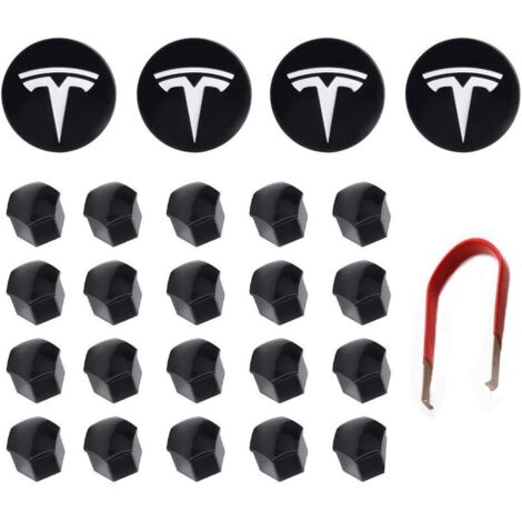 Kit d'enjoliveurs pour Tesla, ensemble d'enjoliveurs, cache-écrou d'enjoliveur, enjoliveur pour Model Y, Model 3, Model S, Model X (1/3)
