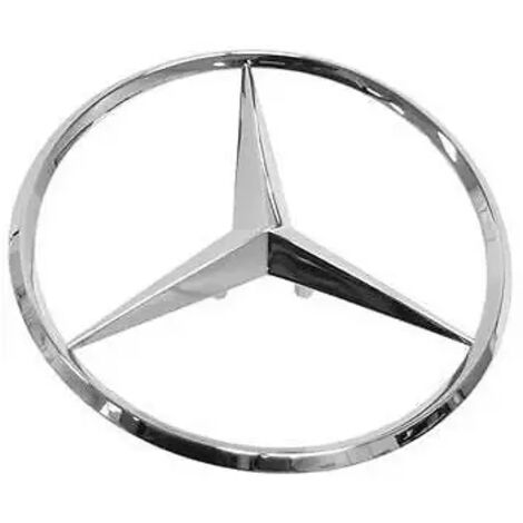 Eclairage Design – Emblème étoile chromée Mercedes-Benz 90 mm – Remplacement pour Classe A W176 A45 AMG – Plastique ABS résistant