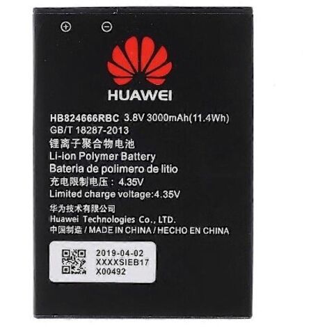 Batterie de remplacement 3,80 V 3000 mAh (Code : HB824666RBC) pour Huawei E5577