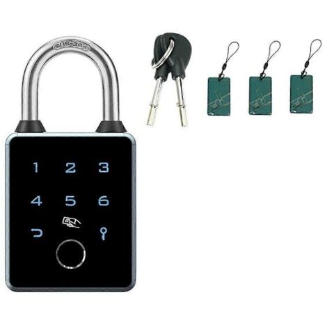 Cadenas intelligent TTLOCK, contrôlé par application, étanche, à mot de passe, carte à puce RFID