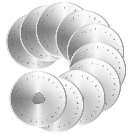 Lames de rechange 45 mm pour couteaux à rouleau, avec étui de rangement, lot de 10. (1/5)