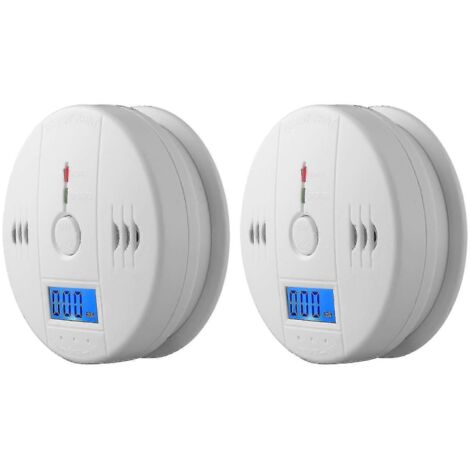 Détecteur de fumée et de monoxyde de carbone (lot de 2) avec écran LCD A (1/5)