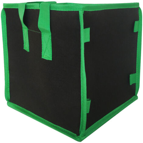 Sacs de culture carrés, pots de fleurs robustes en tissu non tissé épais pour le jardinage intérieur et extérieur, réutilisables et écologiques. (1/5)