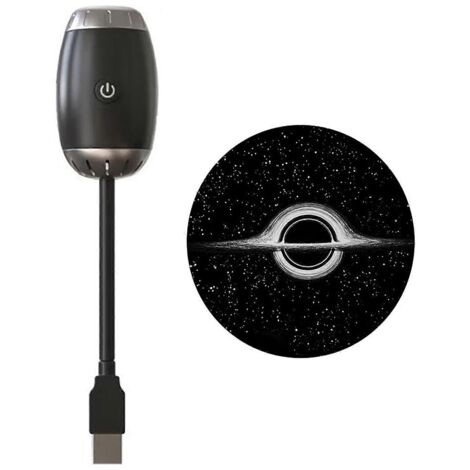 Veilleuse projecteur de ciel étoilé avec luminosité réglable, rotation à 360°, commande tactile facile, rechargeable par USB, pour l'éclairage de chambre. (1/5)