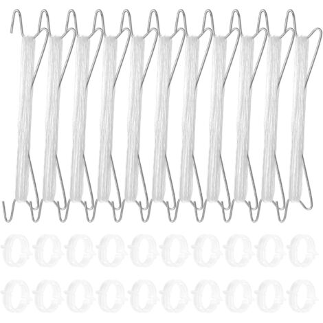 40 crochets à tomates avec ficelle, supports pour tomates et pinces de support pour plantes (1/5)
