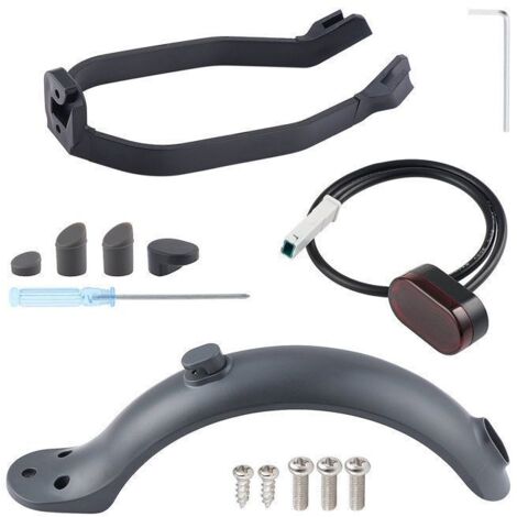 Garde-boue arrière pour trottinette électrique Xiaomi M365/Pro, accessoires avec support et feu arrière (1/4)