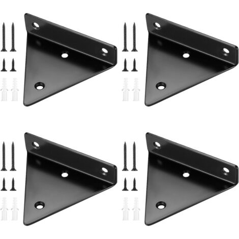 4 supports d'étagère flottante, étagère murale triangulaire invisible B (1/5)