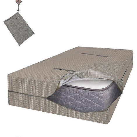 Housse de rangement pour matelas, protection imperméable et anti-poussière - 208 x 200 x 38 cm (1/4)